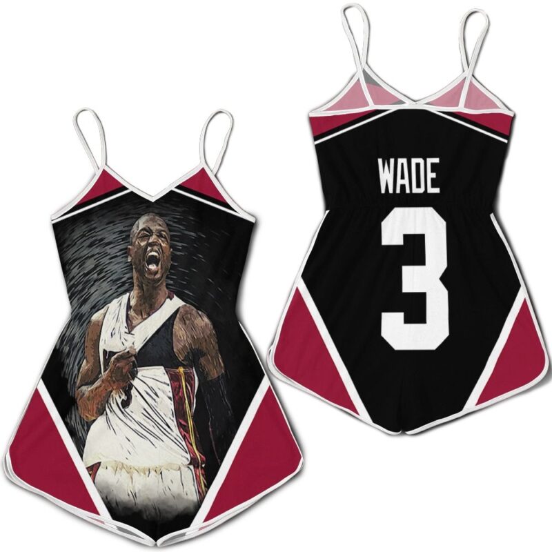 Dwyane Wade 3 miami heat strong warrior legend player for fan Romper RJ04946