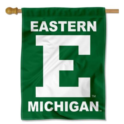 Eastern Michigan Eagles Logo Double Sided House Flag H0531