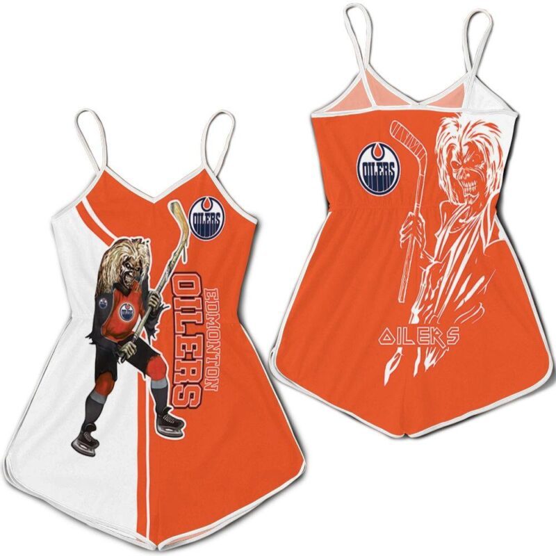 Edmonton Oilers And Zombie For Fans Romper RJ03376