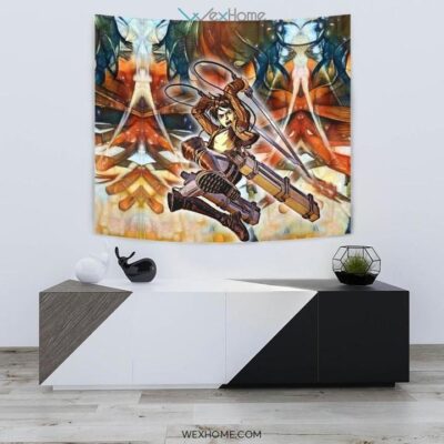 Eradic Eren Wall Anime Tapestry 2 Eradic Eren Wall Anime Tapestry 2