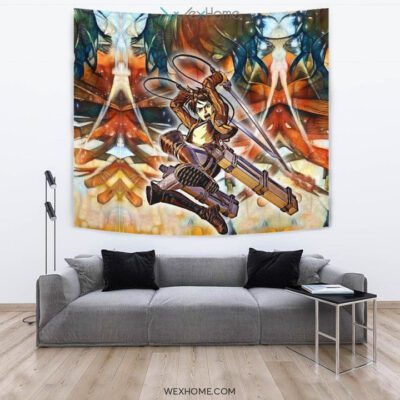 Eradic Eren Wall Anime Tapestry