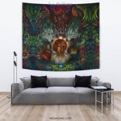 Fearless mononoke Wall Anime Tapestry