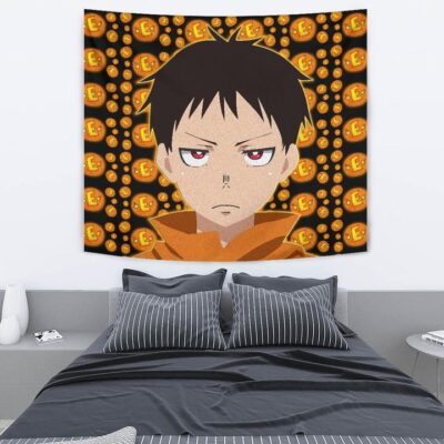 Fire Force Anime Tapestry Shinra Kusakabe Red Eye E Letter Fire Patterns Tapestry Wall Hanging 2 Fire Force Anime Tapestry Shinra Kusakabe Red Eye E Letter Fire Patterns Tapestry Wall Hanging 2