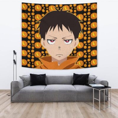 Fire Force Anime Tapestry Shinra Kusakabe Red Eye E Letter Fire Patterns Tapestry Wall Hanging 3 Fire Force Anime Tapestry Shinra Kusakabe Red Eye E Letter Fire Patterns Tapestry Wall Hanging 3