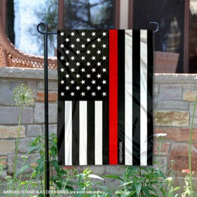 Firefighters Red Thin Line Garden Flag GF01031