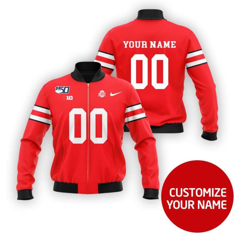 Florida Gators #00 Personalized Red Jersey Style Gift With Custom Number Name For Gators Fans Bomber Jacket BJ03972