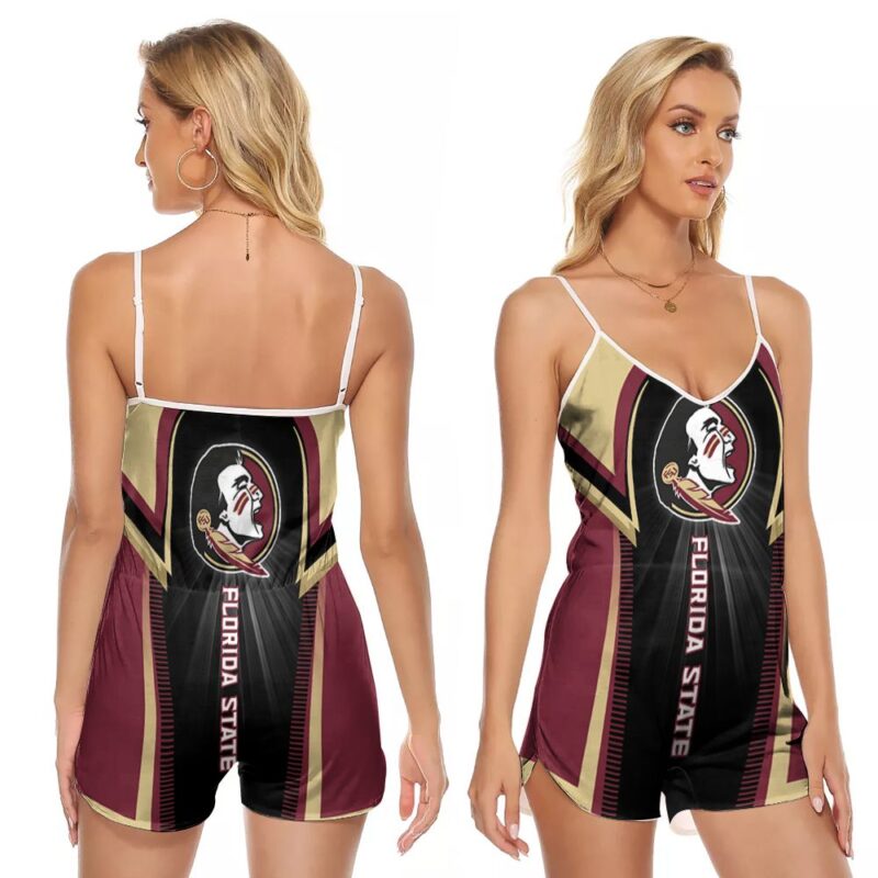 Florida State Seminoles football NFL American Football Team Logo For Florida State Seminoles Fans American Football Lovers Romper Jumpsuit RJ00627