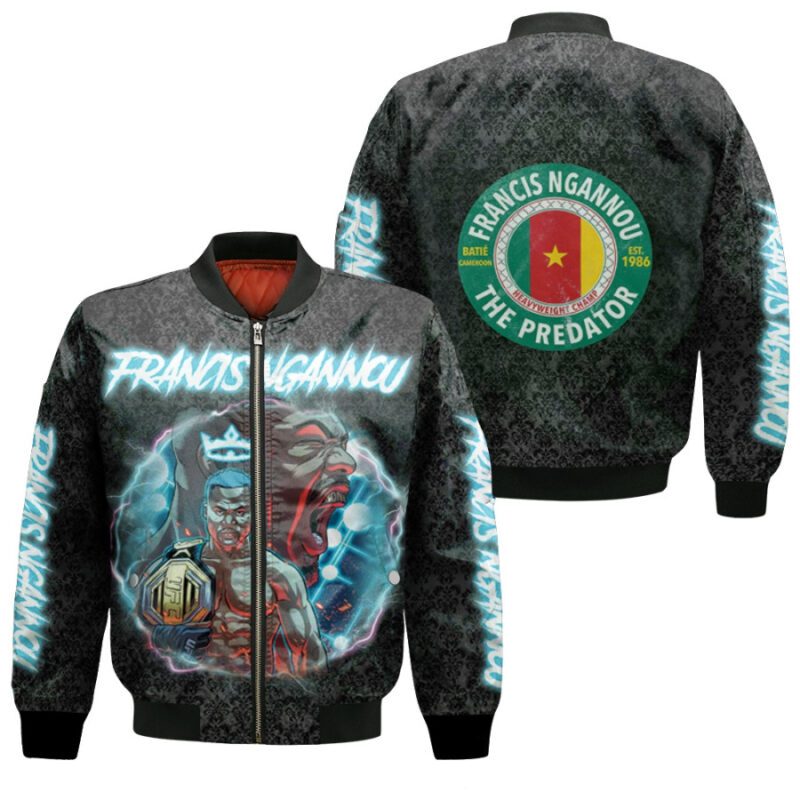 Francis Ngannou The Predator Heavyweight Champ UFC Unrivalled Warrior Gift For Francis Ngannou Fans Bomber Jacket BJ03559