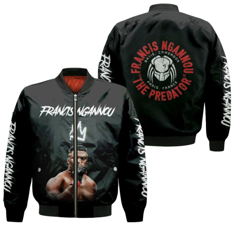 Francis Ngannou The Predator Paris France UFC Unrivalled Warrior Gift For Francis Ngannou Fans Bomber Jacket BJ03448