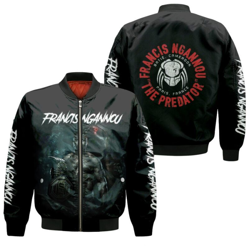 Francis Ngannou UFC Unrivalled Warrior The Predator Batie Cameroon Gift For Francis Ngannou Fans Bomber Jacket BJ03505