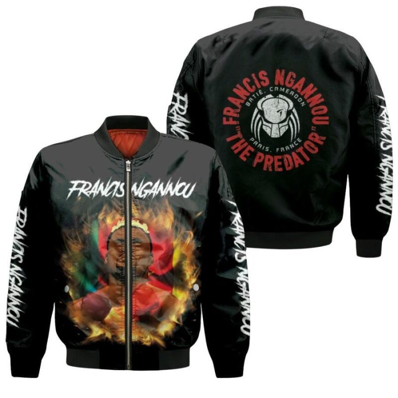 Francis Ngannou UFC Unrivalled Warrior The Predator Paris France Gift For Francis Ngannou Fans Bomber Jacket BJ03511