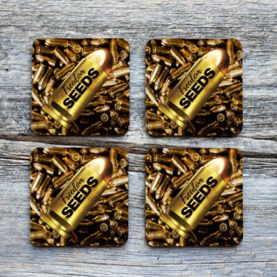 Freedom Seeds Bullets 9mm Drinkware Coaster (Set of 4)