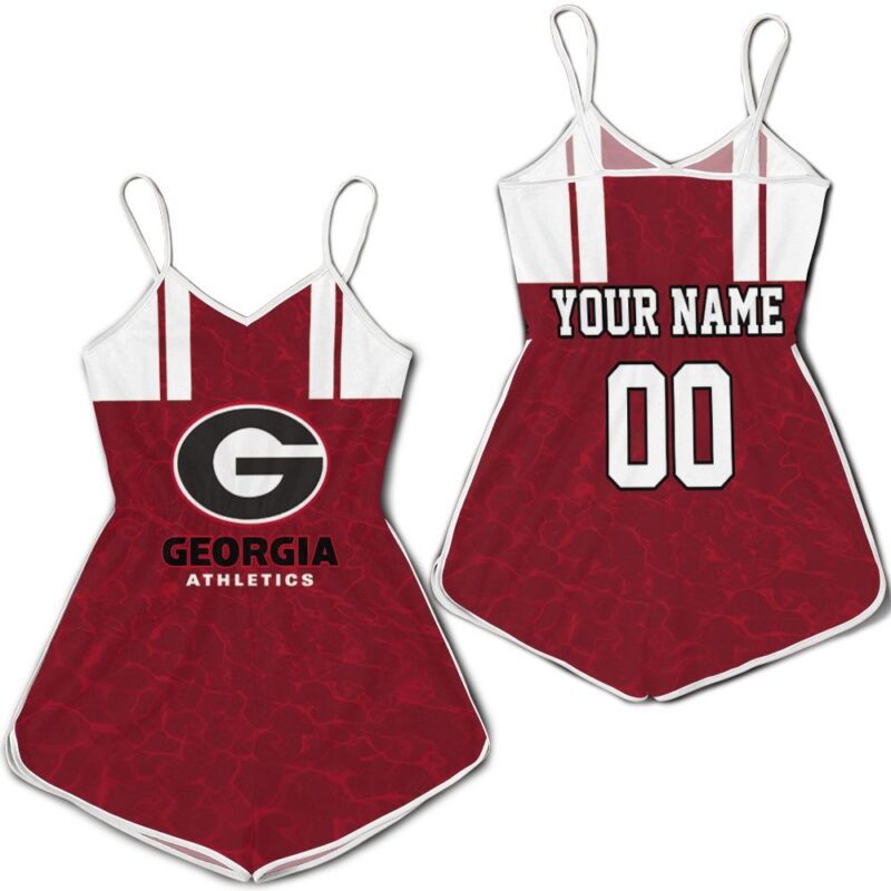 Georgia Bulldogs Athletics Ncaa For Bulldogs Lover 3d Printed Hoodie 3d Personalized Romper RJ02117