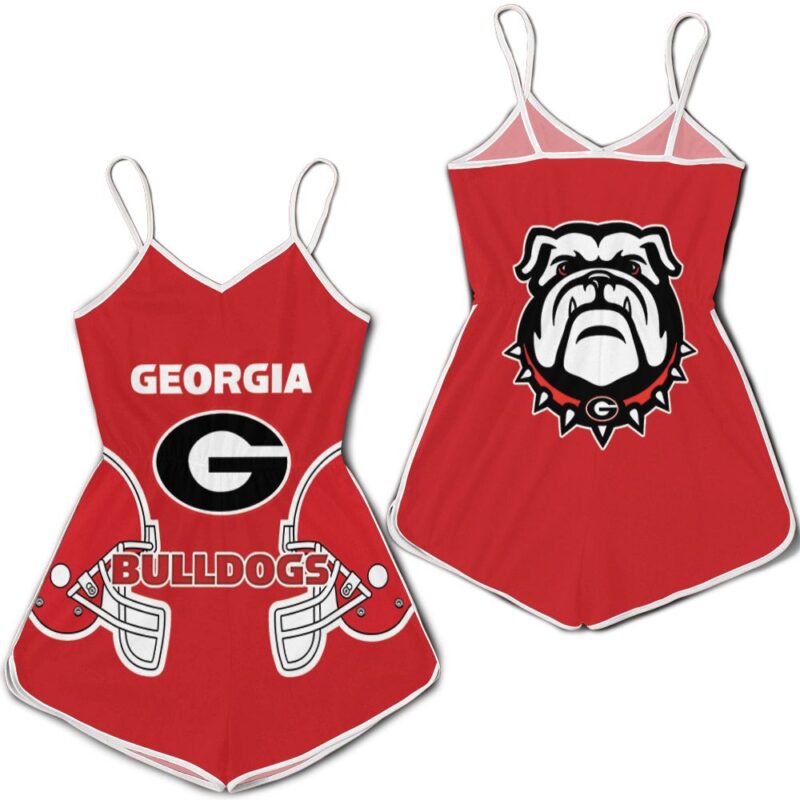 Georgia Bulldogs Ncaa Fan Mascot 3d jersey Romper RJ04534