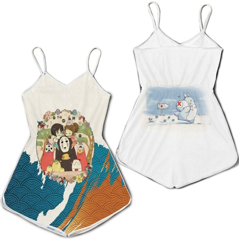 Ghibli Studio Spirited Away Cute Cartoon Animation For Fan Romper RJ01856