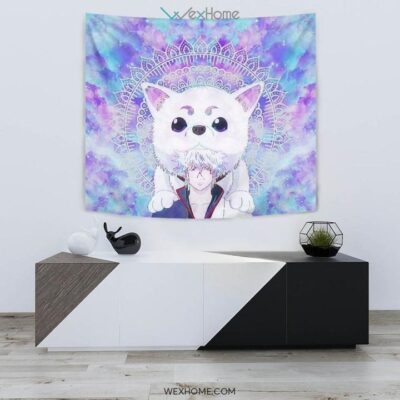 Gintoki and Sadaharu Gintama Wall Anime Tapestry 1 Gintoki and Sadaharu Gintama Wall Anime Tapestry 1