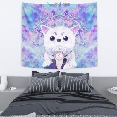 Gintoki and Sadaharu Gintama Wall Anime Tapestry 2 Gintoki and Sadaharu Gintama Wall Anime Tapestry 2