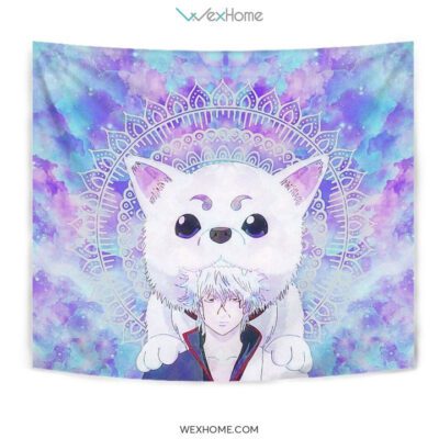 Gintoki and Sadaharu Gintama Wall Anime Tapestry 3 Gintoki and Sadaharu Gintama Wall Anime Tapestry 3