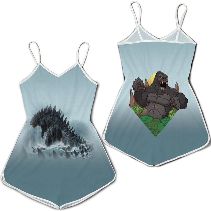 Godzilla Back To The Ocean Godzilla vs Kong Romper RJ01752