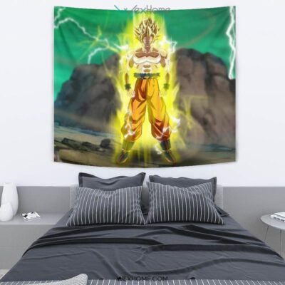 Goku Super Saiyan Tapestry For Dragon Ball Fan Gift 2 Goku Super Saiyan Tapestry For Dragon Ball Fan Gift 2