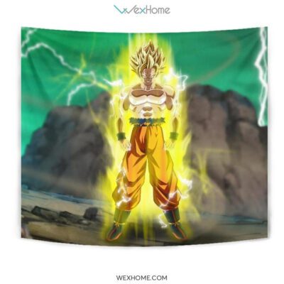 Goku Super Saiyan Tapestry For Dragon Ball Fan Gift