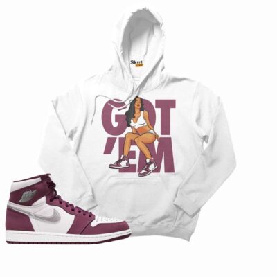 Gotem Sit Unisex Hoodie Match Jordan 1 Retro High OG Bordeaux