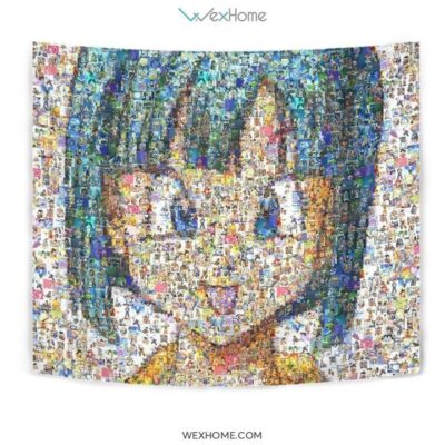 Graphic Art Bulma Tapestry For Dragon Ball Fan Gift Idea