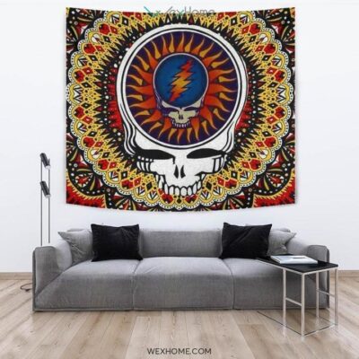 Grateful Dead Head Tapestry Hippie Style Gift Idea 3 Grateful Dead Head Tapestry Hippie Style Gift Idea 3