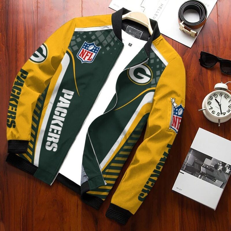 Green Bay Packers Bomber Jacket 337 Sport Hot Trending Hot Choice Design Beautiful BJ02005