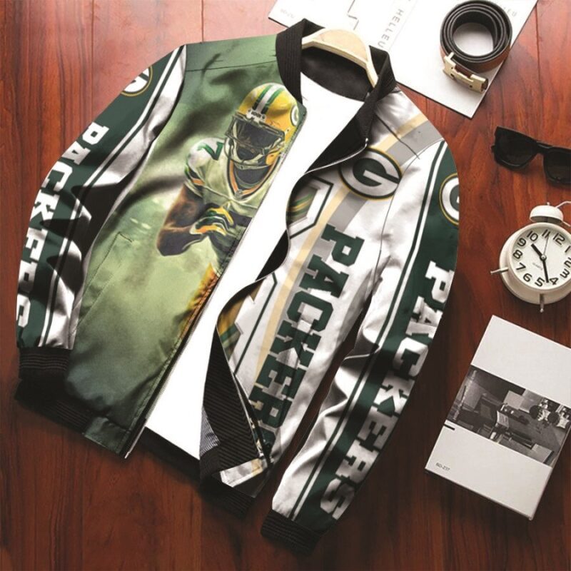 Green Bay Packers Davante Adams 17 Legendary Captain American Football Gift For Packers Fans Bomber Jacket BJ00551