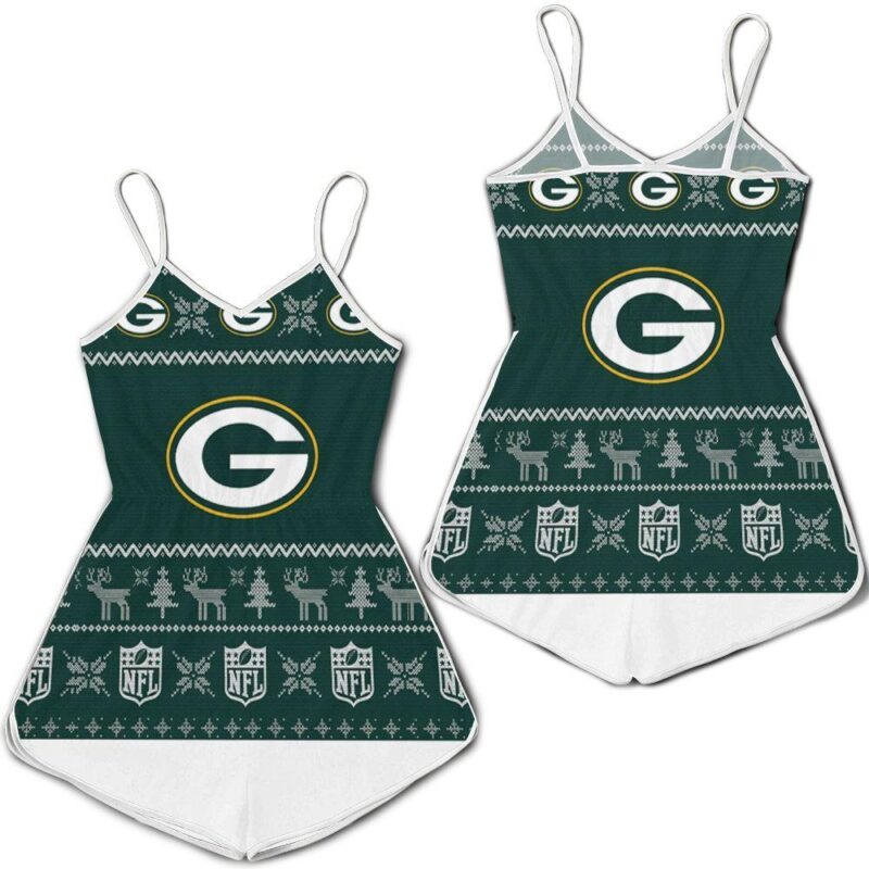 Green Bay Packers NFL Ugly Sweatshirt Christmas 3D Romper RJ03465