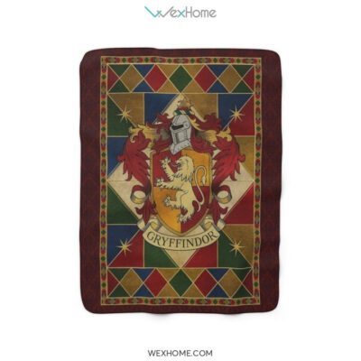 Gryffindor Fleece Blanket Harry Potter Gryffindor Hogwarts Sherpa Fleece Blanket Fan Gift 2