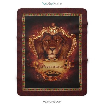 Gryffindor Fleece Blanket - Harry Potter Gryffindor Sherpa Fleece Blanket Amazing Gift