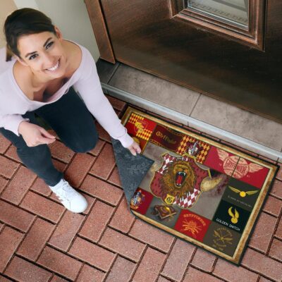 Gryffindor House Harry Potter Door Mat Movie Home Decor Custom For Fans Welcome Mat 4