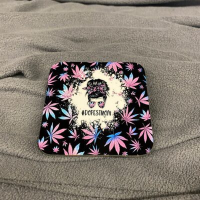Hashtag Dopest Mom Drinkware Coaster Set of 4 2
