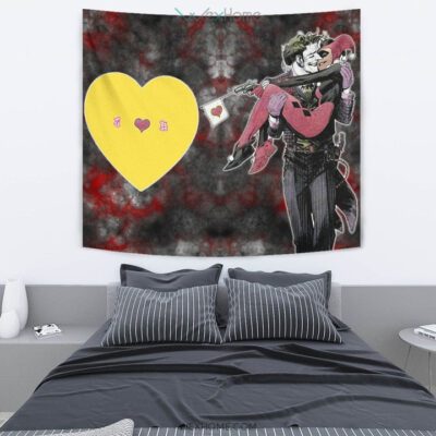 Horror Movie Tapestry - J & H Joker And Harley Quinn Love In Battle Tapestry Wall Hanging 2 Horror Movie Tapestry J H Joker And Harley Quinn Love In Battle Tapestry Wall Hanging 2
