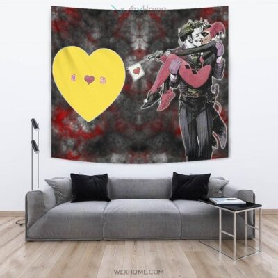 Horror Movie Tapestry - J & H Joker And Harley Quinn Love In Battle Tapestry Wall Hanging 3 Horror Movie Tapestry J H Joker And Harley Quinn Love In Battle Tapestry Wall Hanging 3