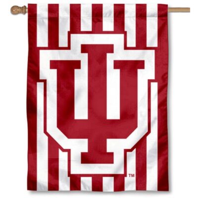 Indiana Hoosiers Candy Stripe House Flag H0540