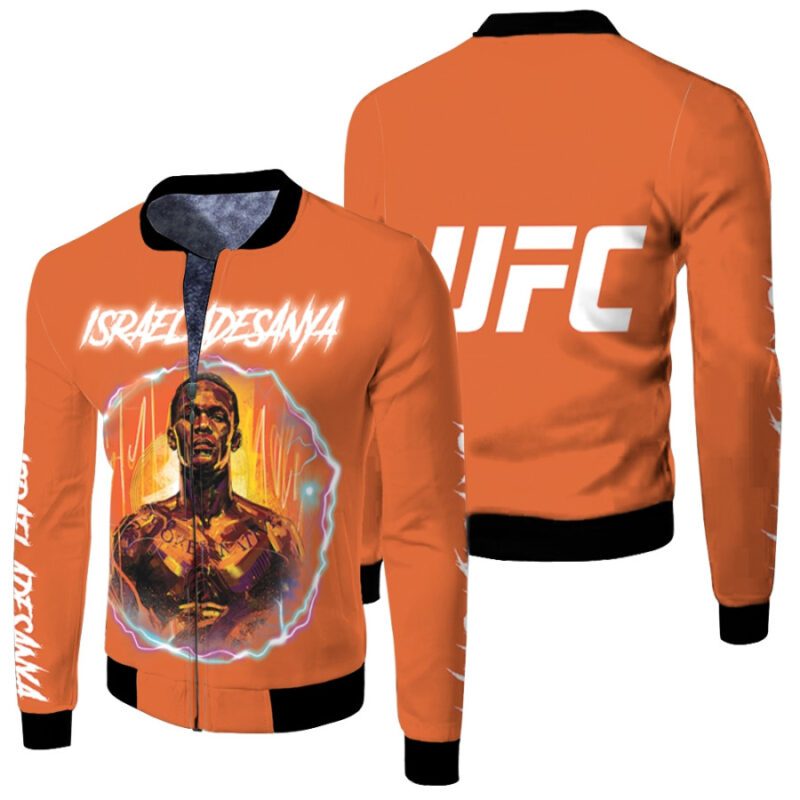 Israel Adesanya UFC Unrivalled Warrior The Last Stylebender designed gift for Israel Adesanya Fans Fleece Bomber Jacket