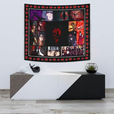 Itachi Uchiha Akatsuki Naruto Tapestry Anime Car Accessories Custom For Fans