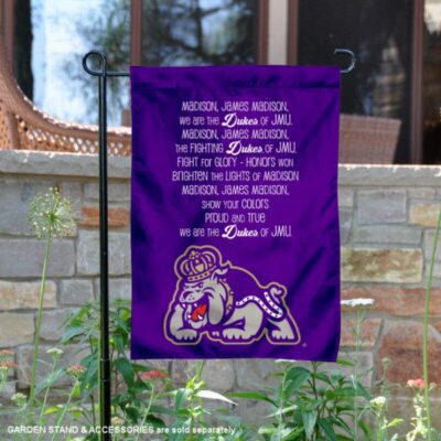 JMU Dukes Fight Song Lyrics Garden Flag GF00458