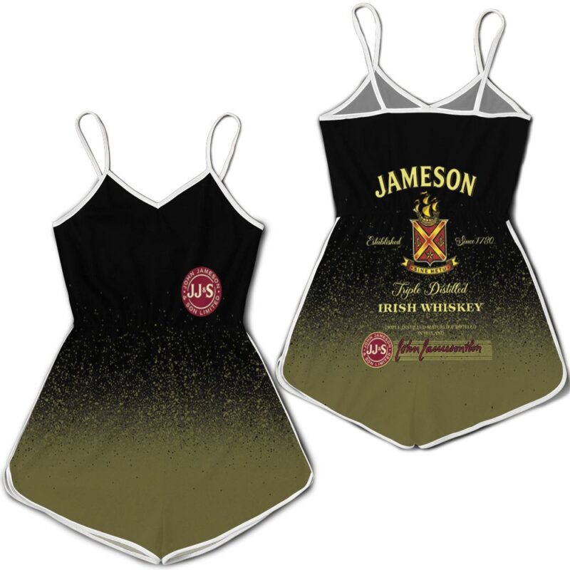 Jameson irish whiskey triple distilled logo for lovers 3d jersey Romper RJ04450