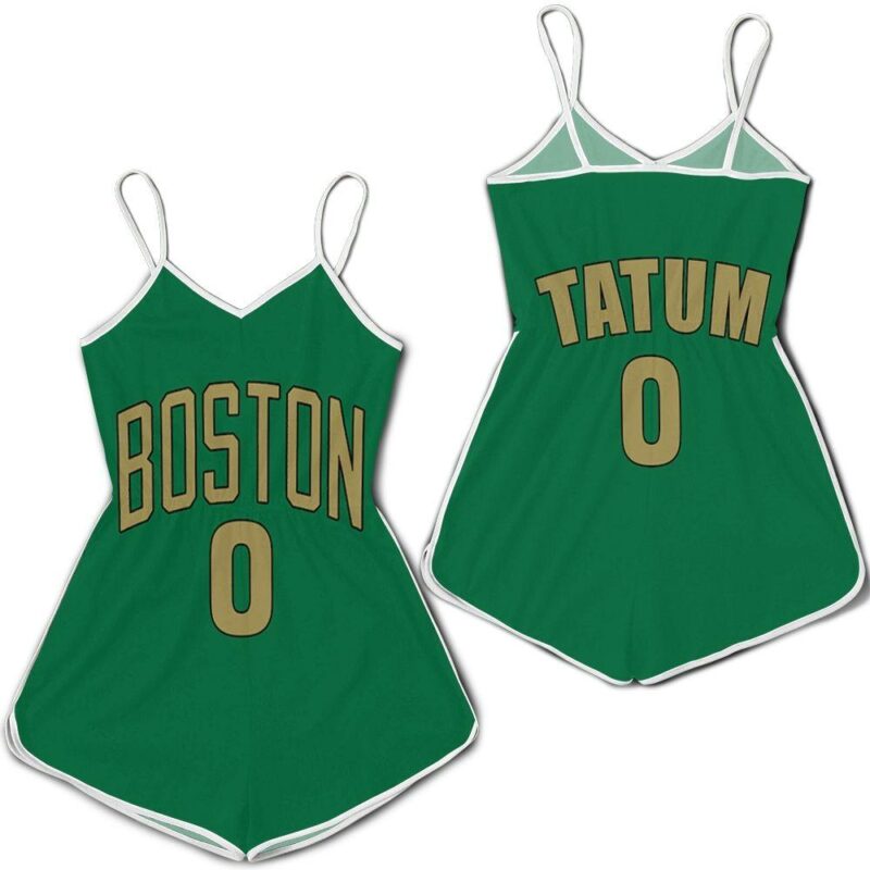 Jayson Tatum Boston Celtics 2020 Finished City Edition Kelly Green Jersey Romper RJ01985