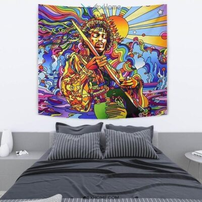 Jimi Hendrix Tapestry Hippie Style Gift Idea For Fan 2