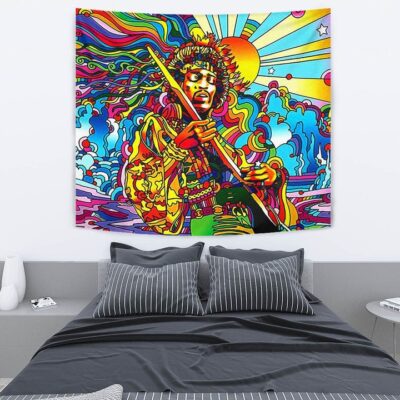 Jimi Hendrix Tapestry Hippie Style Gift Idea For Fan H0917 2 Jimi Hendrix Tapestry Hippie Style Gift Idea For Fan H0917 2