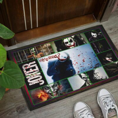 Joker The Clown Door Mat Movie Home Decor Custom For Fans Welcome Mat 3