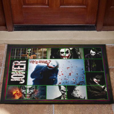 Joker The Clown Door Mat Movie Home Decor Custom For Fans Welcome Mat