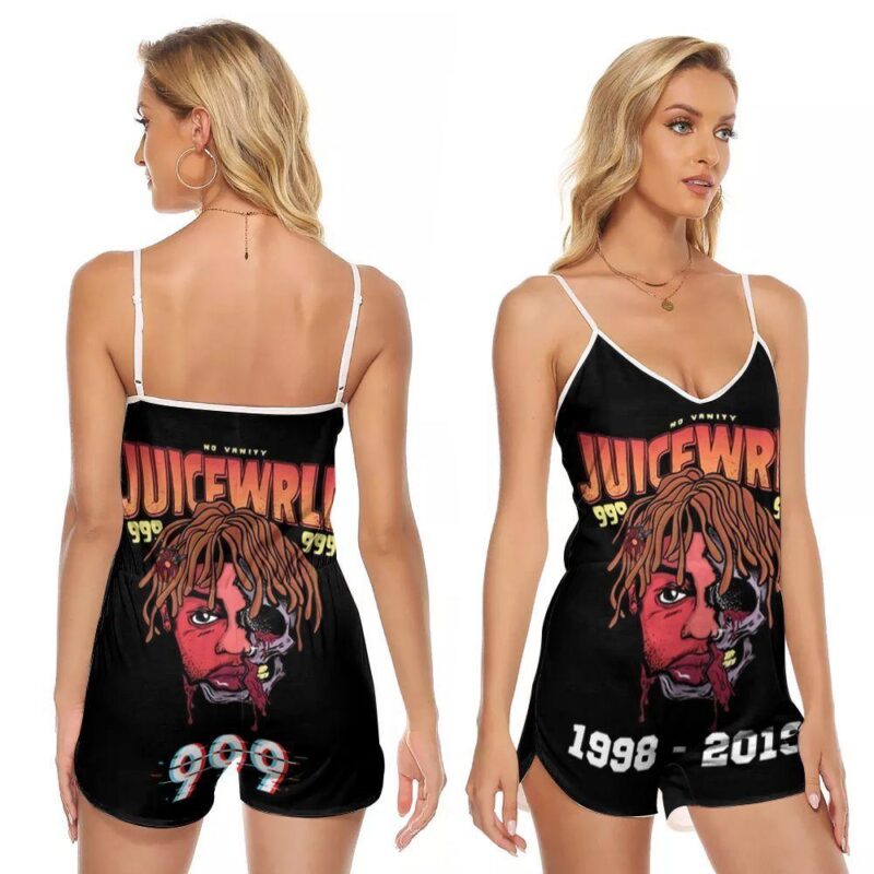 Juice World 1998-2019 999 American Rapper Gift For Juice World Fans Musician Singer Music Band 1 V-neck Romper Jumpsuit RJ00569