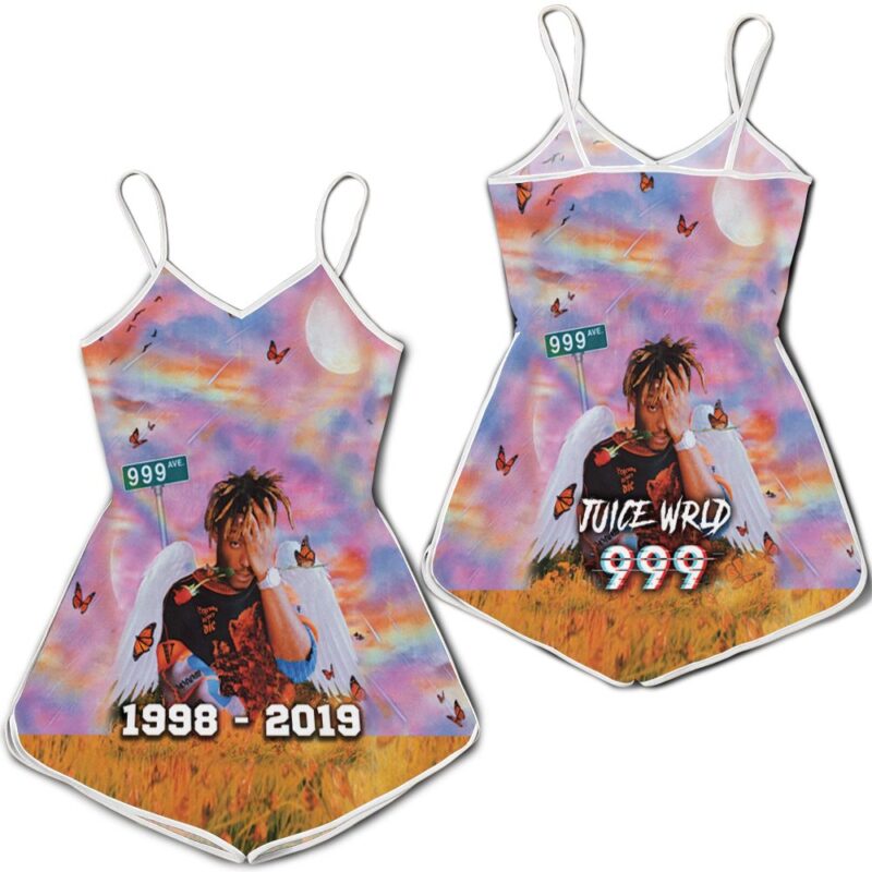 Juice wrld 999 ave butterfly on Juice World Paradise Romper RJ03624