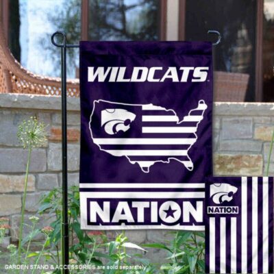 KSU Wildcats Garden Flag with USA Country Stars and Stripes GF00866